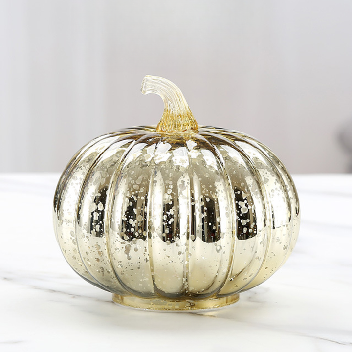 Skanto | Halloween Dekorasjoner Glass LED Gresskar Lys