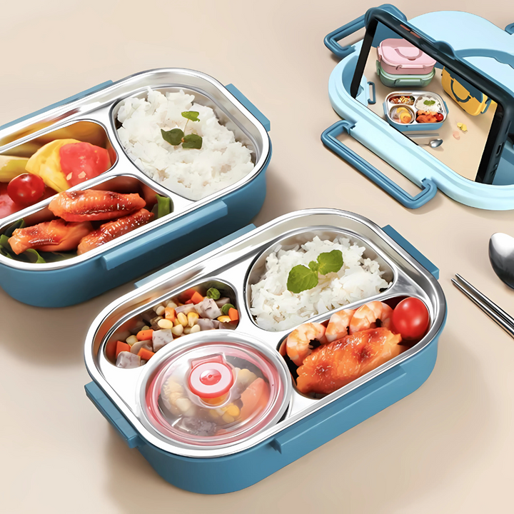Skanto | Rustfritt Stål Bento Lunsjboks Avdelinger