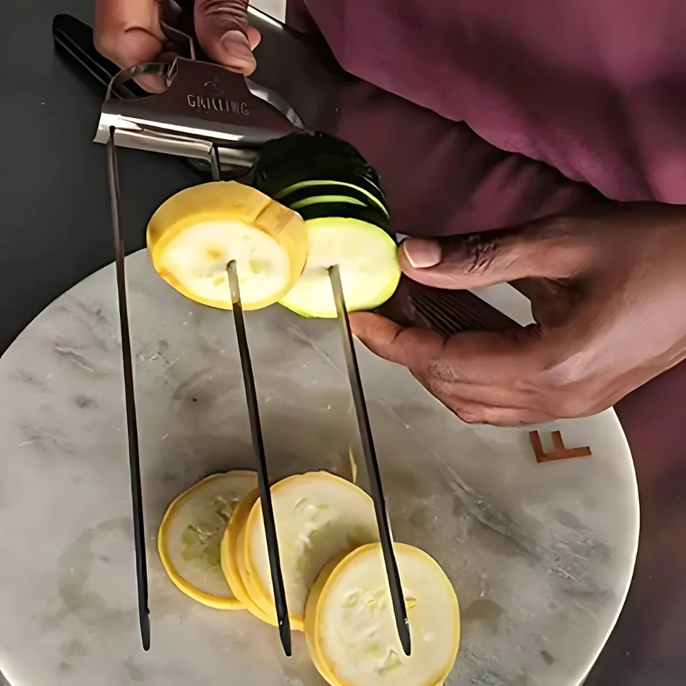 Skanto | Rustfritt Stål BBQ Spyd Triple Grill Verktøy