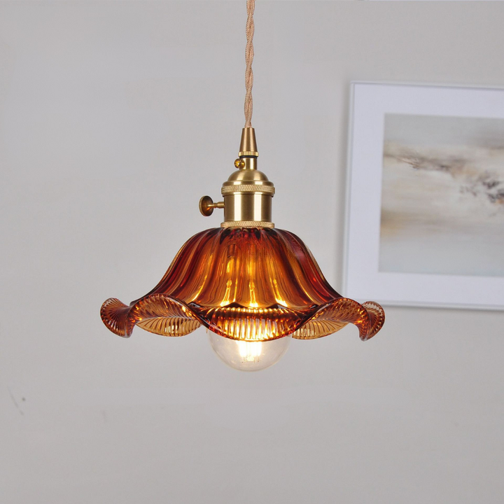 Skanto | Pendant Light Vintage Glass Ceiling Fixture Dining Room Lighting