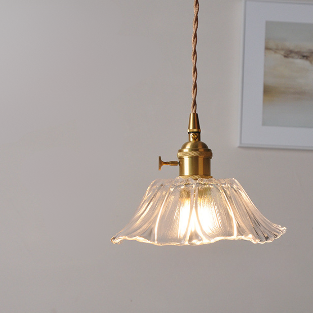 Skanto | Pendant Light Vintage Glass Ceiling Fixture Dining Room Lighting