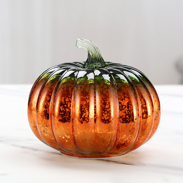 Skanto | Halloween Dekorasjoner Glass LED Gresskar Lys
