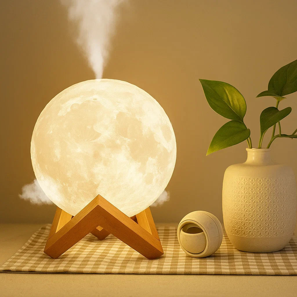 Skanto | Diffuser LED Luftfukter Månelampe Lys