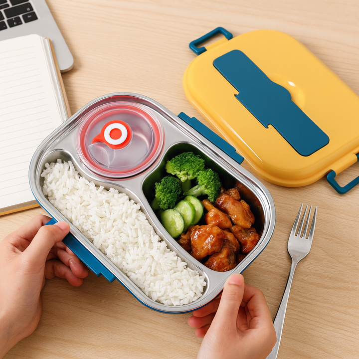 Skanto | Rustfritt Stål Bento Lunsjboks Avdelinger