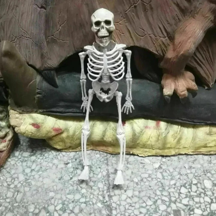 Skanto | Creepy Posebar Skjelett for Halloween Dekorasjoner