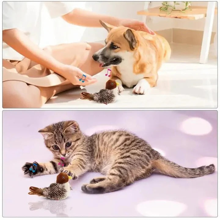 Skanto | Interaktivt Lydfugl Katt og Hund Leketøy