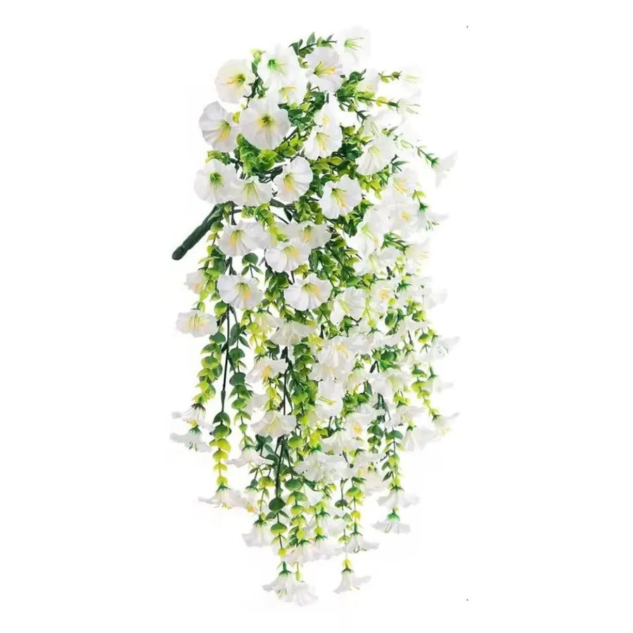 Skanto | UV-resistent kunstig morgenklokke blomst hengende dekor