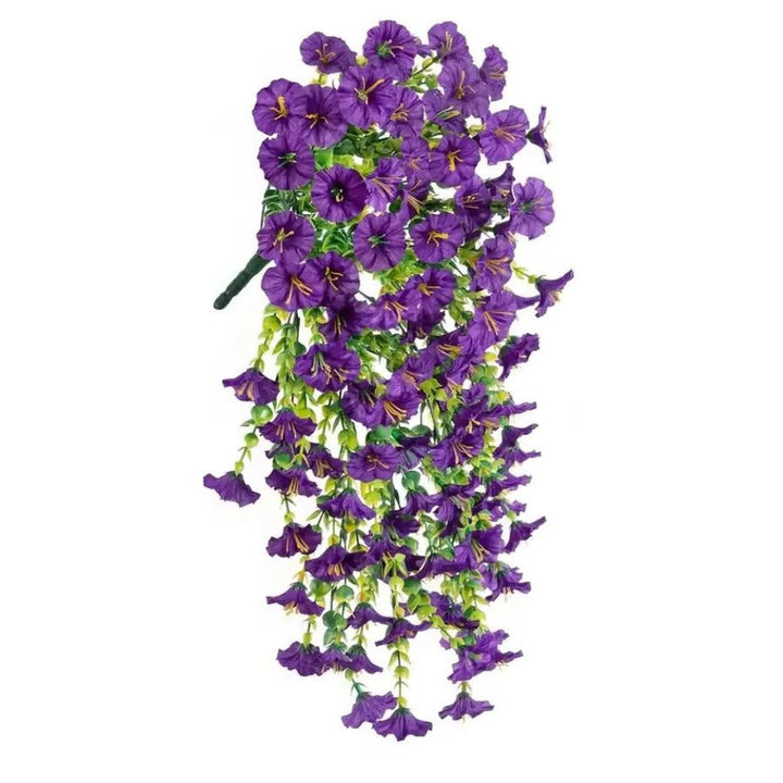 Skanto | UV-resistent kunstig morgenklokke blomst hengende dekor
