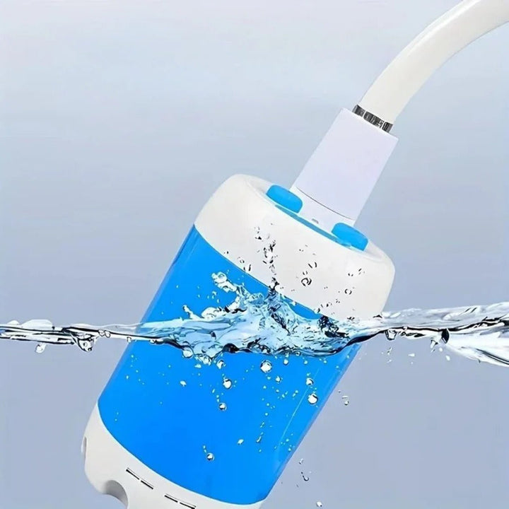 Tragbarer, USB-wiederaufladbarer Duschkopf mit Wasserpumpe