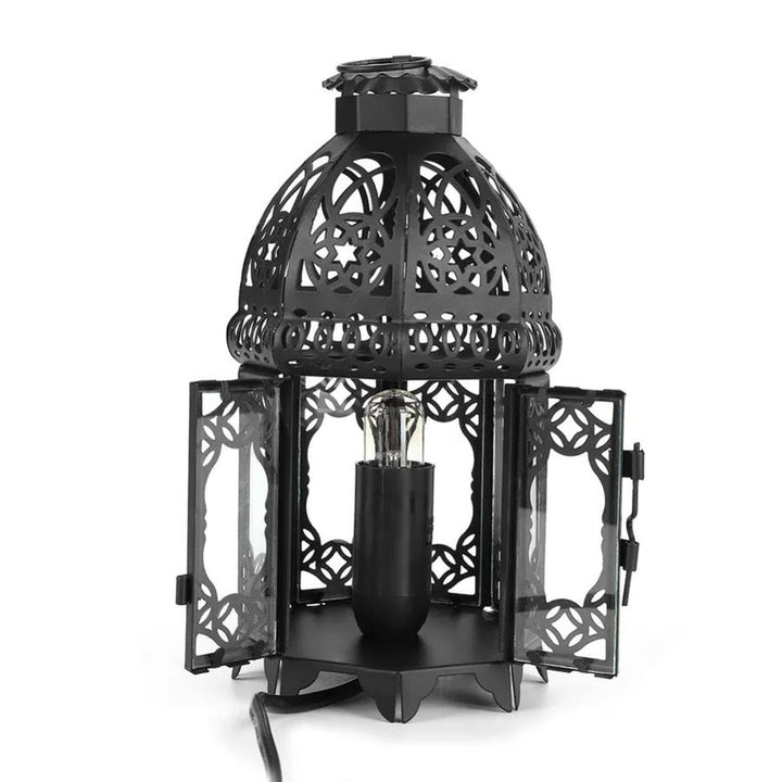 Skanto | Vintage Iron Salt Rock Bordlampe