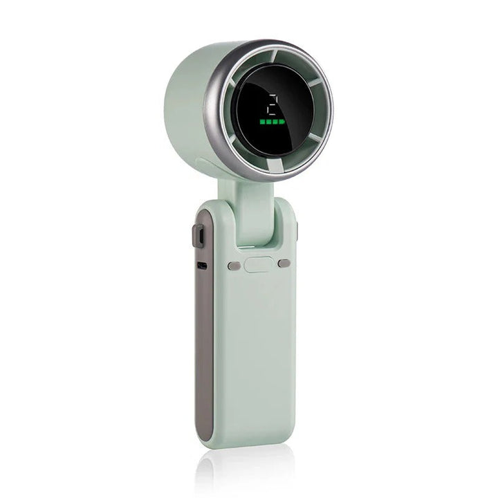 Foldbar Håndholdt Turbo Vifte med Digital Skjerm | Skanto