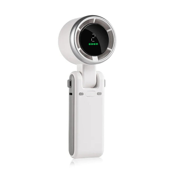 Foldbar Håndholdt Turbo Vifte med Digital Skjerm | Skanto