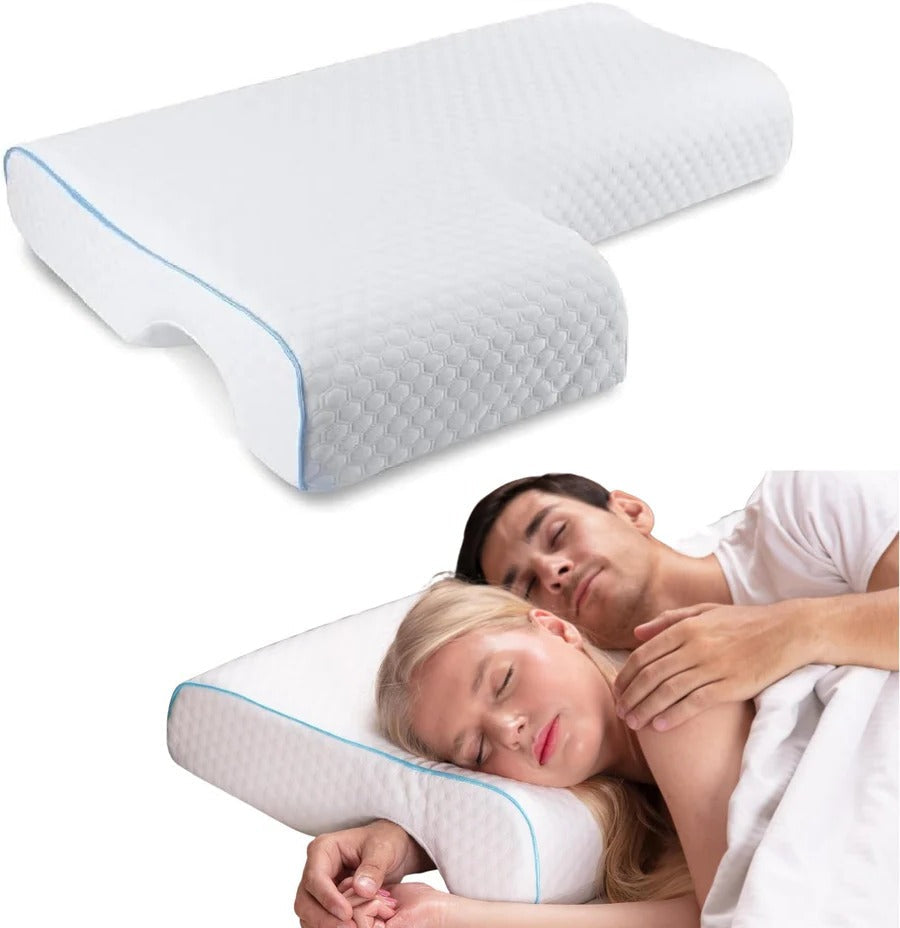 Orthopädisches Partnerkissen | Kuscheldesign mit Armtunnel | Minne-Schaum