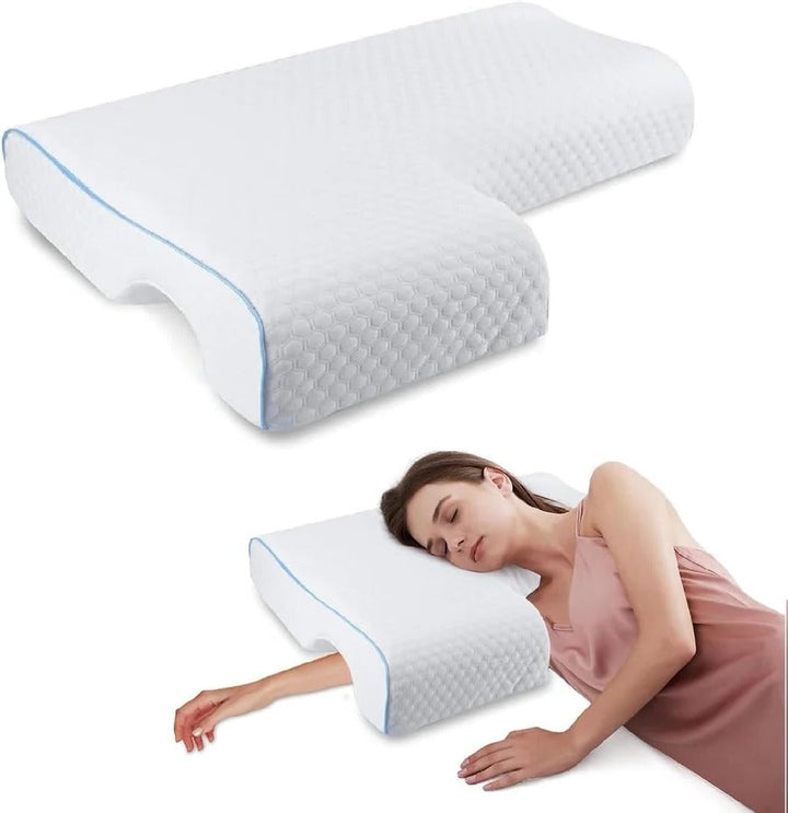Orthopädisches Partnerkissen | Kuscheldesign mit Armtunnel | Minne-Schaum
