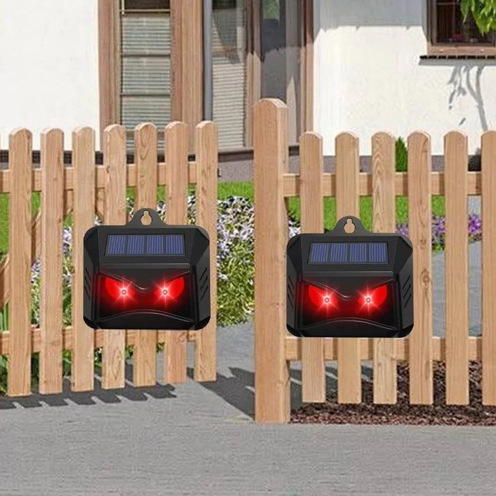 2 Stück solarbetriebene Ultraschall-Tierabwehrgeräte