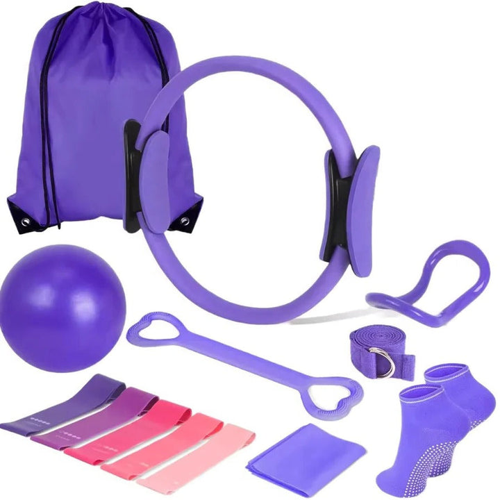 Skanto | Pilates Ball og Motstandsbånd Sett