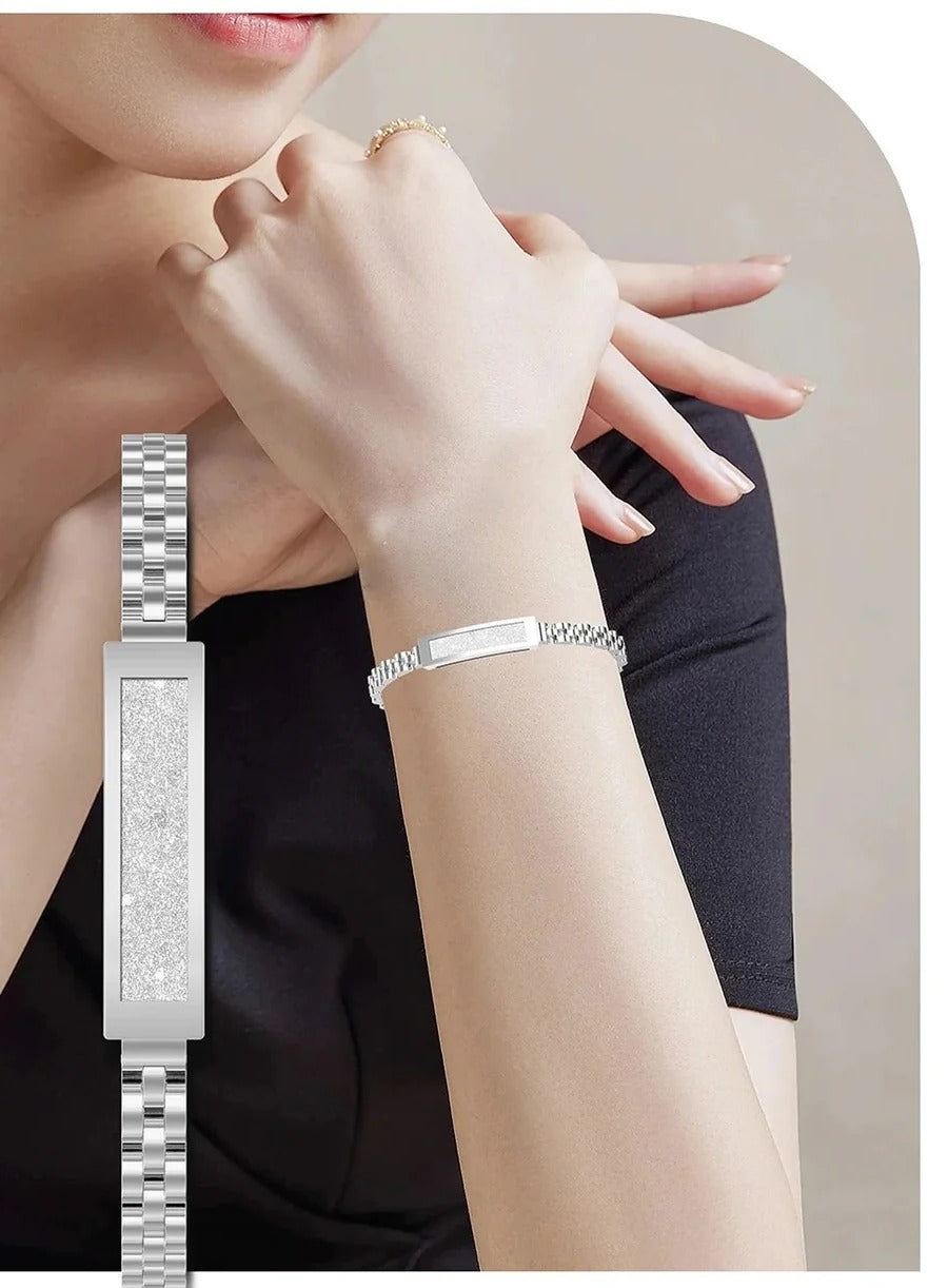 Smartes Fitness-Armband für Damen im Kettenstil mit Herzfrequenz-, Schlaf- og Aktivitätsüberwachung