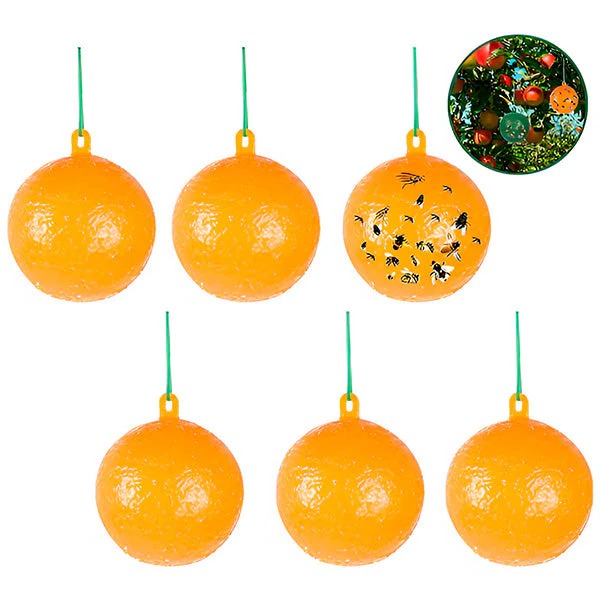 Skanto | Hengende Fluefelle med Klebrige Lag (6 Pcs)