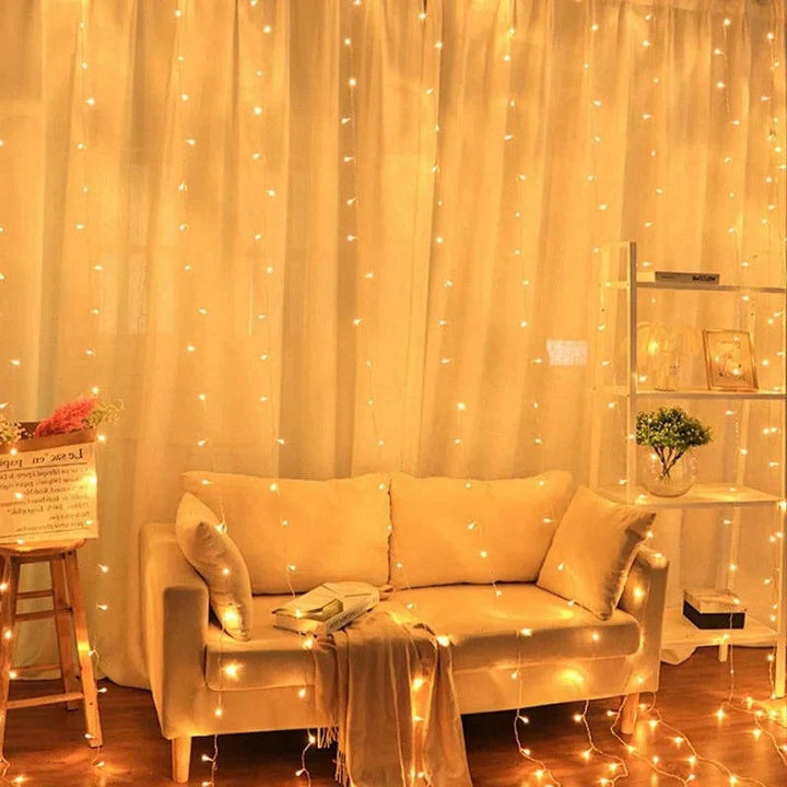 Skanto | Gardin LED Lys med Fjernkontroll, USB Drevet