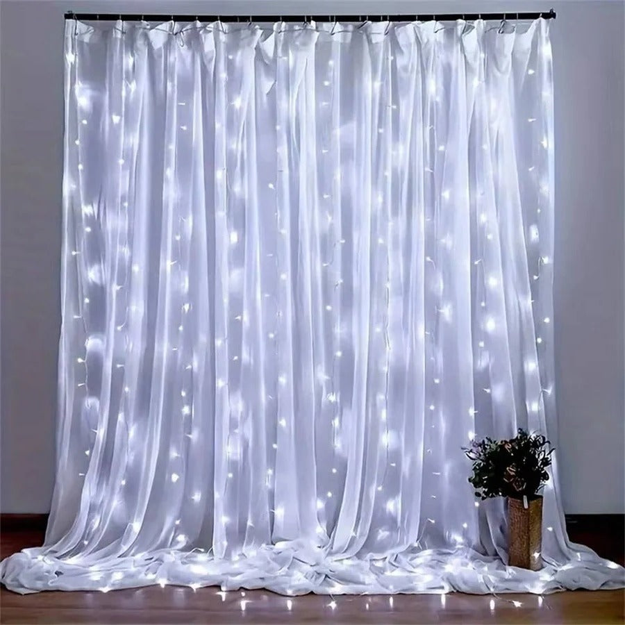 Skanto | Gardin LED Lys med Fjernkontroll, USB Drevet