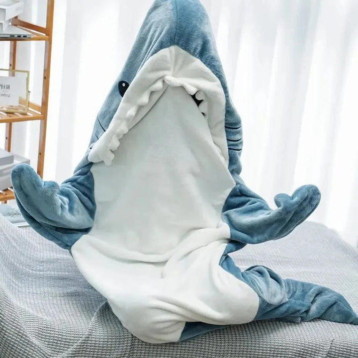 Skanto | Cozy Shark Hettefleece teppe