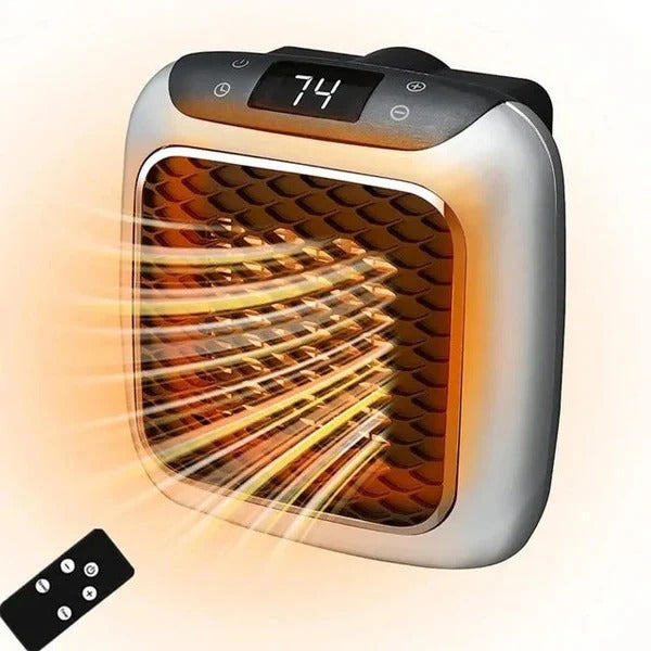 Skanto | Mini Elektrisk Veggvarmer, 800W Plug-In Bærbart Design