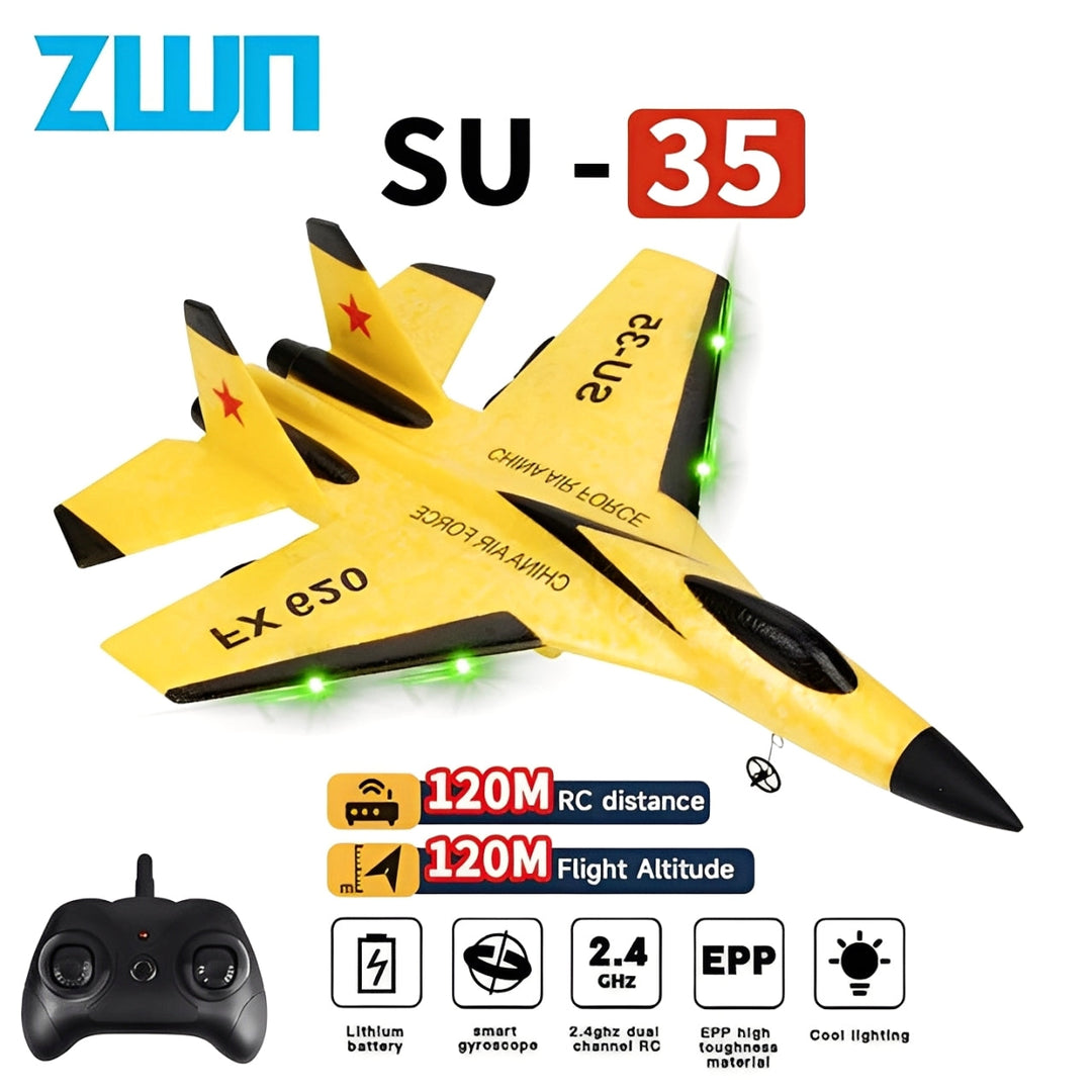 Skanto | EPP Skum SU35 RC Fly – 2.4G Fjernkontroll Jet med LED Lys