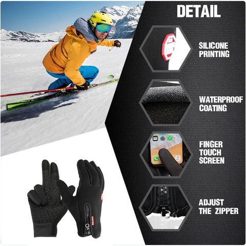 Skanto | Unisex Oppvarmede Termiske Hansker for Vinter Utendørs Aktiviteter