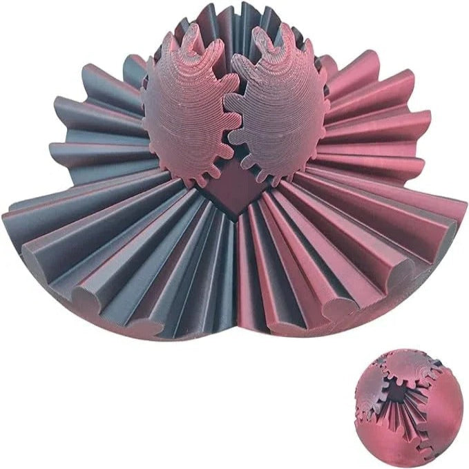 Skanto | Whirling Steampunk Fidget Ball – Beroligende utstyr leke for fokus