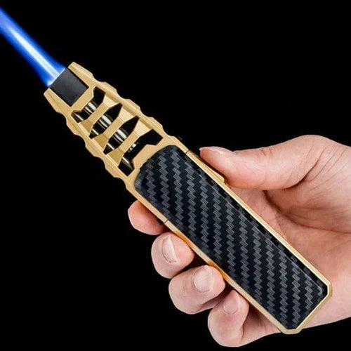 Skanto | Justerbar Flamme Lighter – Blå Flamme for Kjøkken & Utendørsbruk