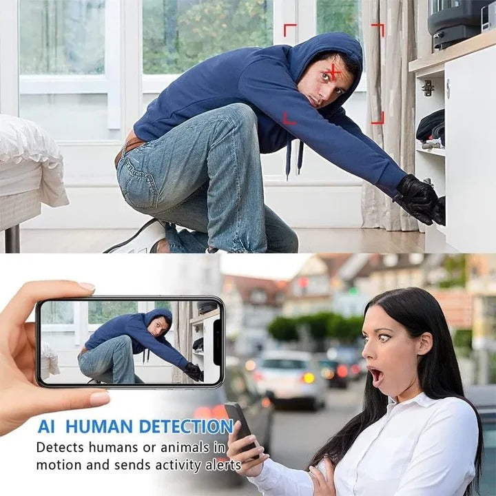 Skanto | 5G WiFi Mini Kamera – Bærbar Trådløs HD Smart Hjemkamera
