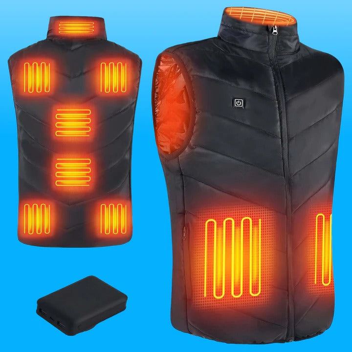 Skanto | Lettvektet Varmet Unisex Puffer Vest For Vinter Utendørs Aktiviteter