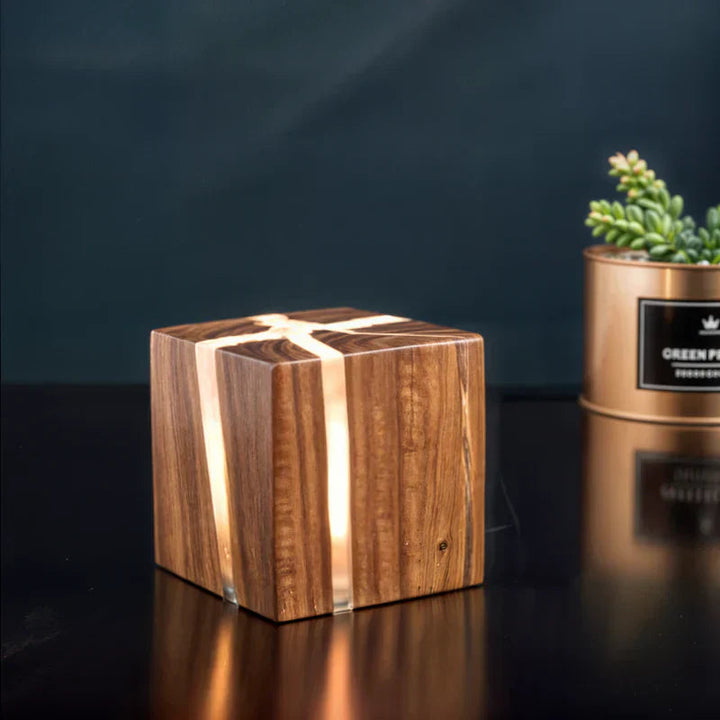 CrackLumen - Unik rustikk sprukket bordlampe Skanto