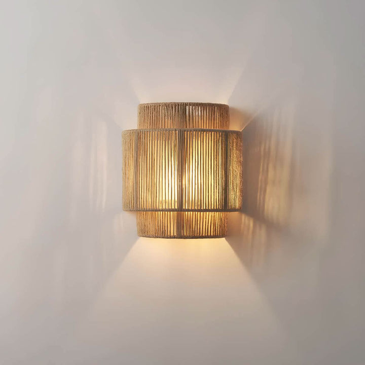 Skanto | Naturlig Seilvegglampe med LED-pære