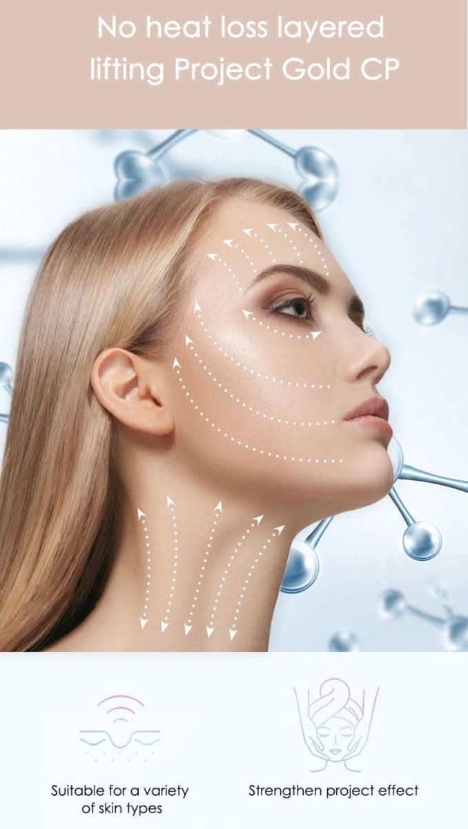 Professionelles Gesichtsmassagegerät mit Mikrostrom für straffere, gllattere Haut