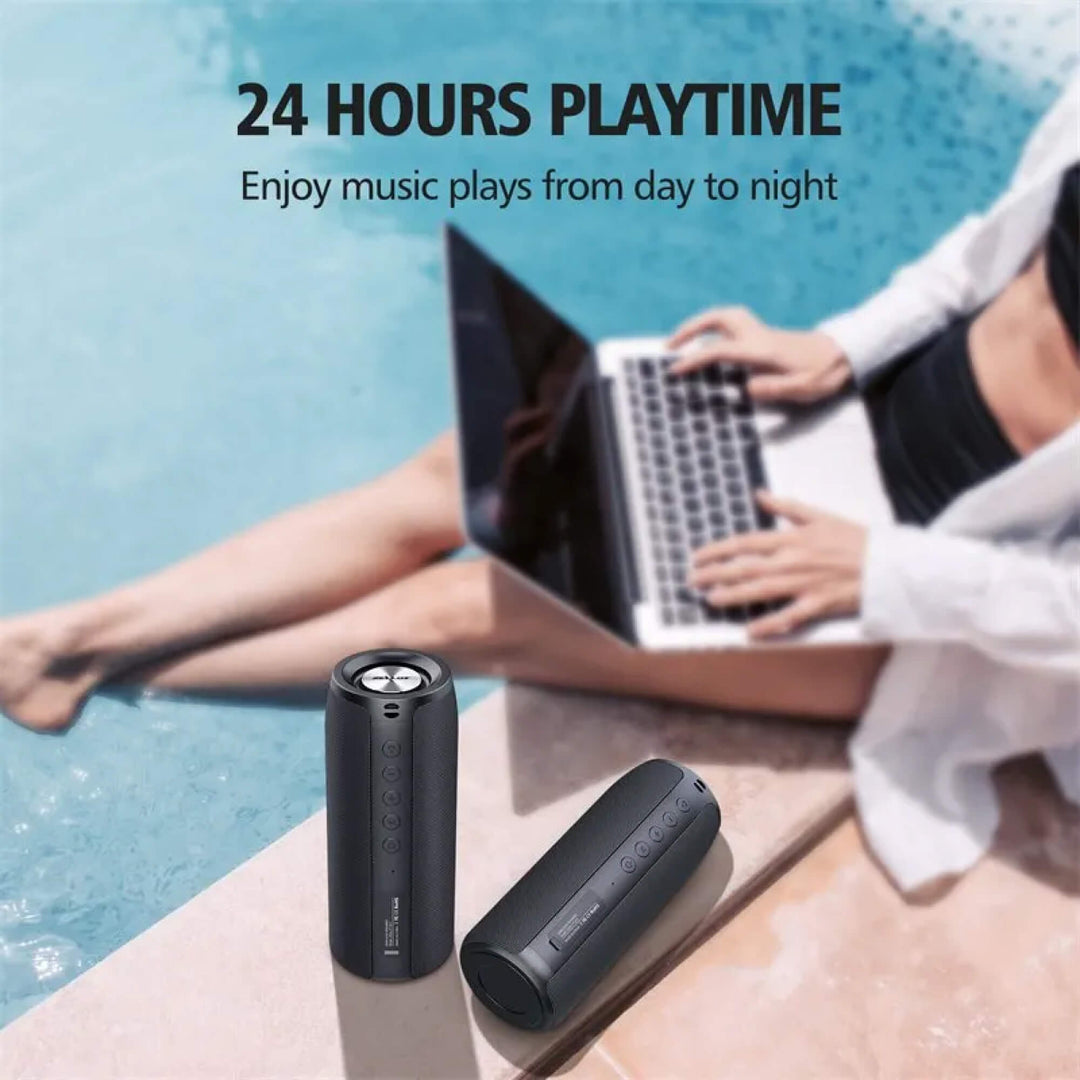 Skanto | Beste Vanntette Bluetooth Trådløs Høyttaler x360 Kompakt Liten