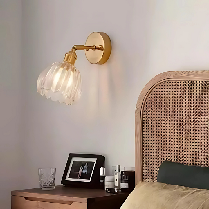 Skanto | Vintage Glass Wall Lights Floral Design
