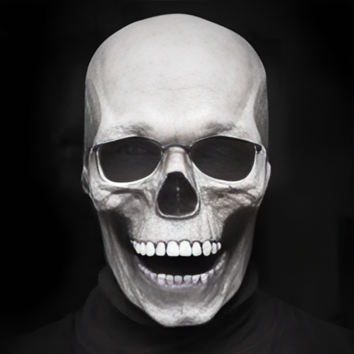 Realistisk Halloween-Totenkopfmaske