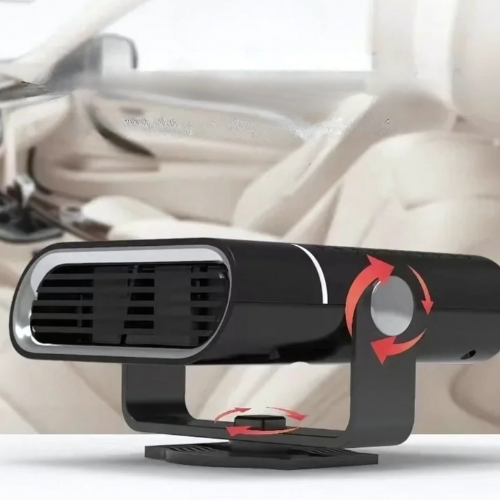 Skanto | Auto-Heizlüfter & Scheibenentfroster | 12V USB Tragbar | Schwarz