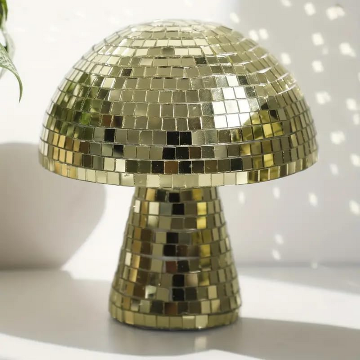 Skanto | Metallisk Disco Bordlampe Soppdesign