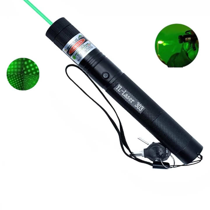 Laserpointer fra Aluminium, einstellbarer Fokus