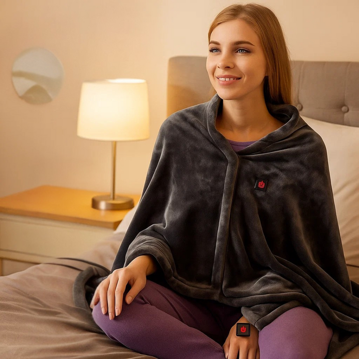 Skanto | Elektrisk teppe USB oppvarmet fleece skulderinnpakning