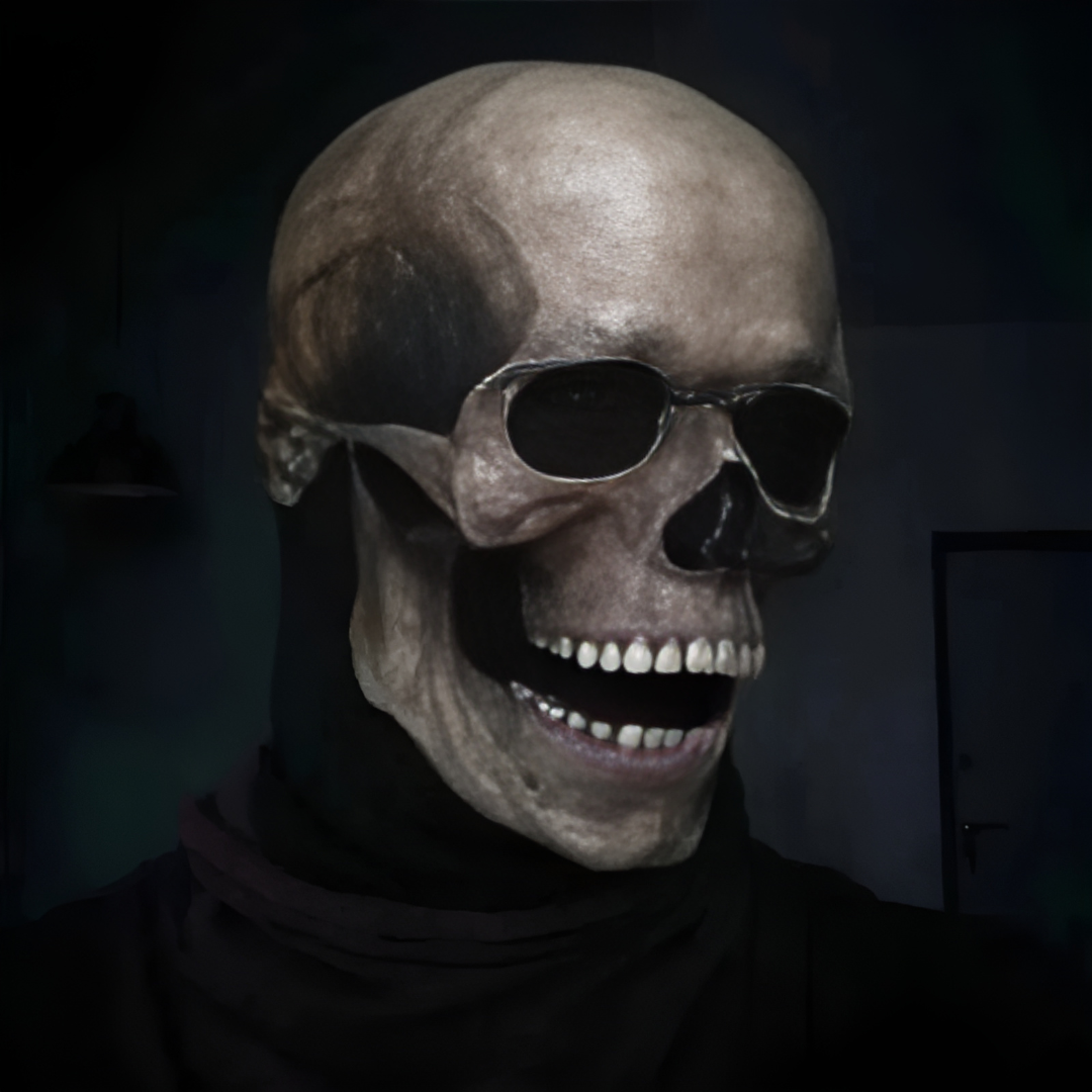 Realistisk Halloween-Totenkopfmaske