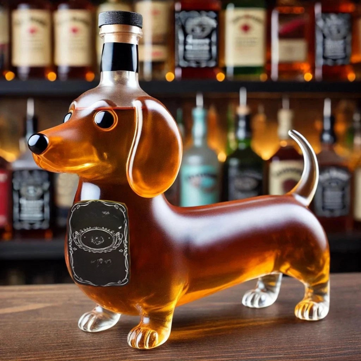 Skanto | Glass Whiskey Karaffel Hund Design