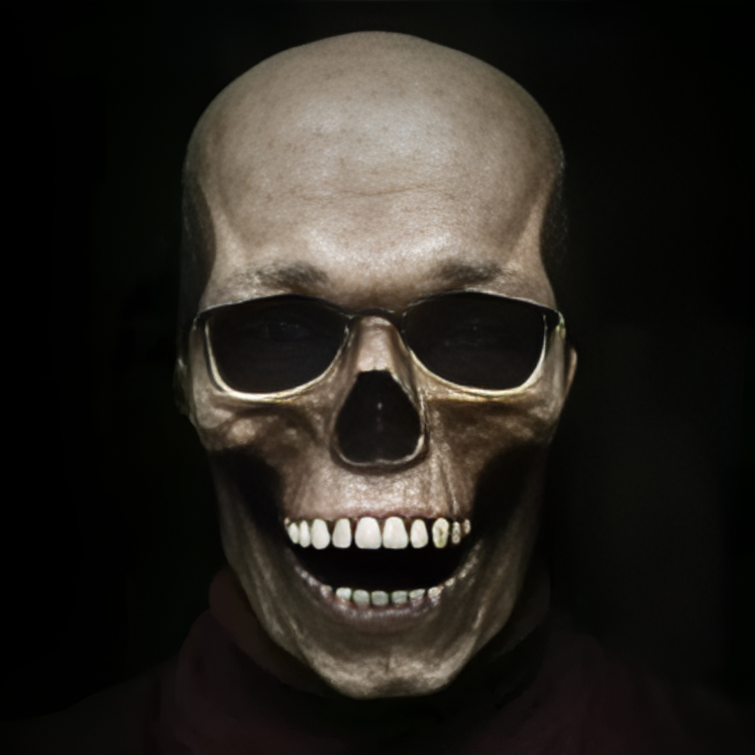 Realistisk Halloween-Totenkopfmaske