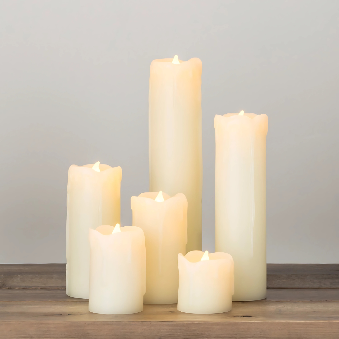 Skanto | LED flameless stearinlys sett med seks
