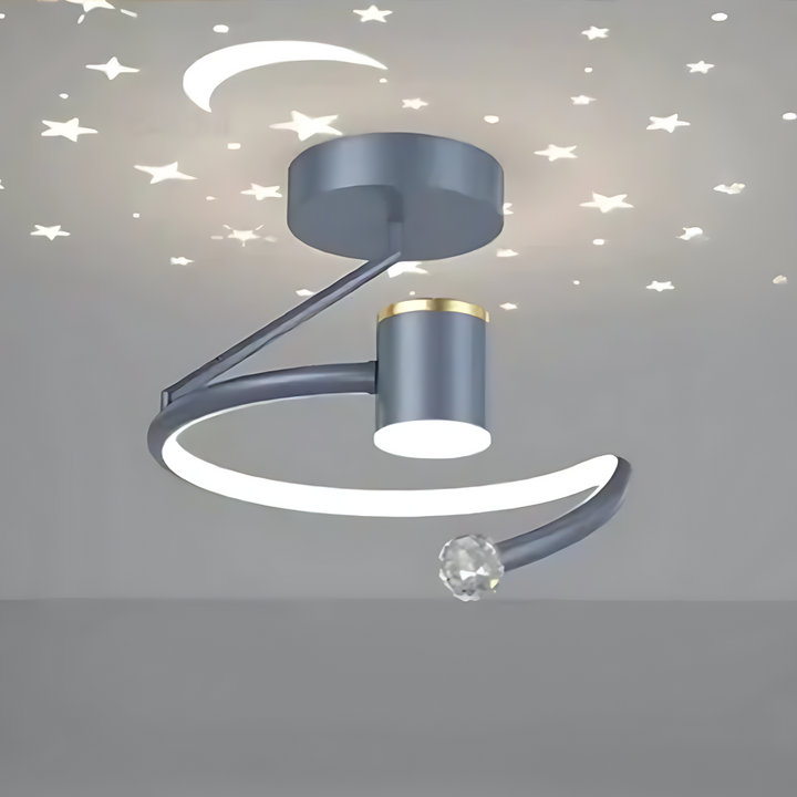 Moderne LED-Deckenleuchten i Stern-Design