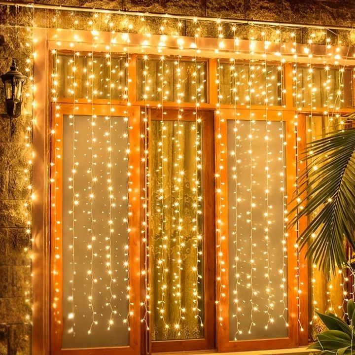 Skanto | Fairy Lights Curtain Varm Hvit LED USB Sett