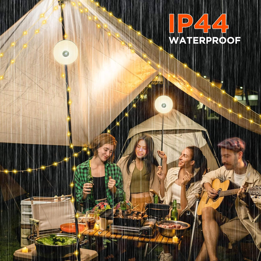 Skanto | 4 i 1 Camp Light – Bærbar campinglanterne, lyskilder med 8 lysmoduser, oppladbart power bank for utendørs eventyr
