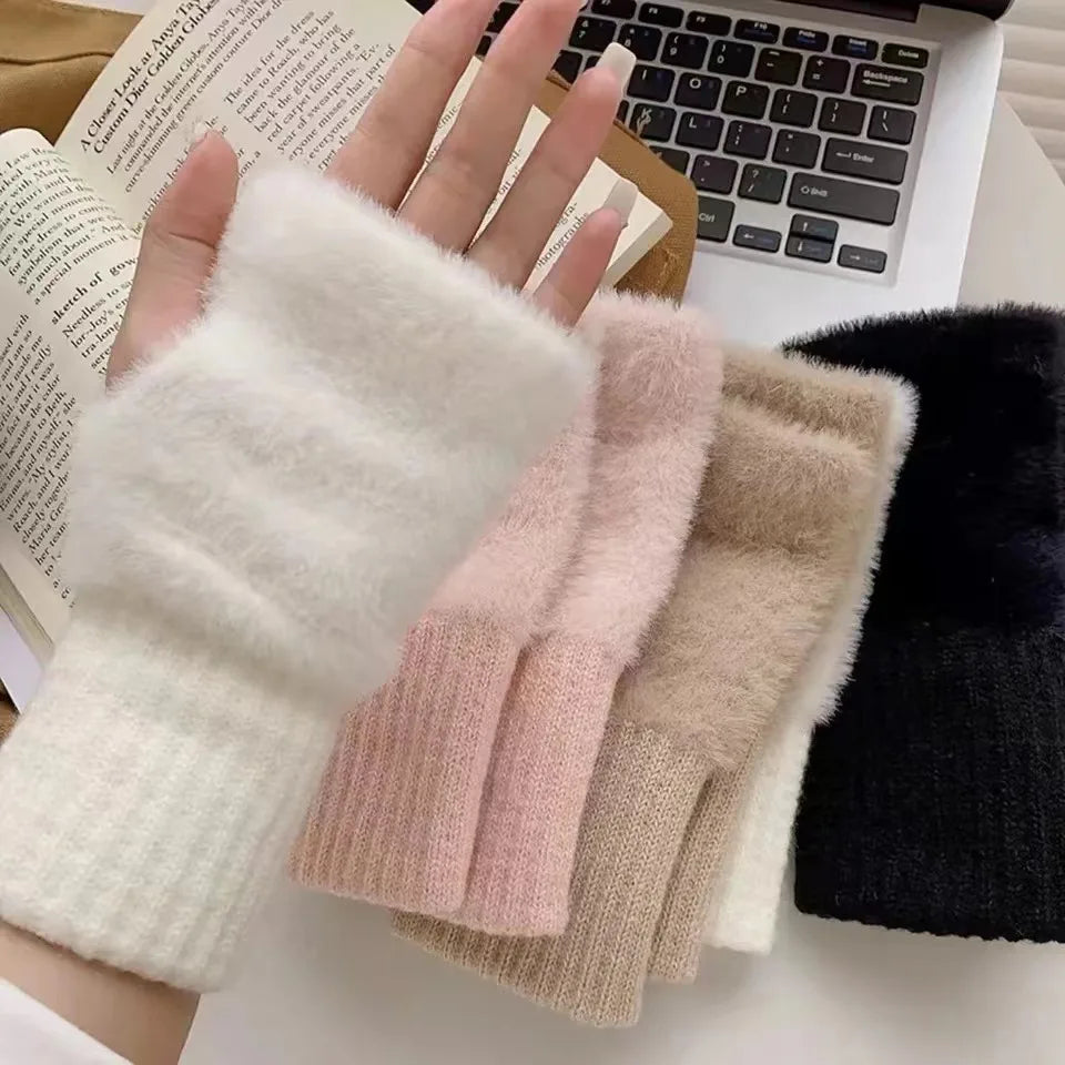 Unisex Fleece Fingerless Gloves – Varme, Myke og Funksjonelle | Skanto